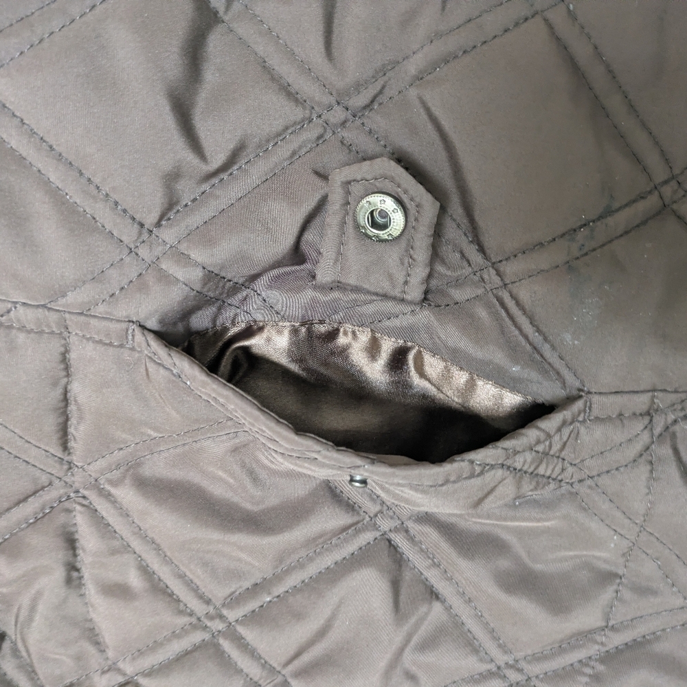 Weatherproof Brown Quilted Sleeveless Puffer Vest - Picture 6 of 8